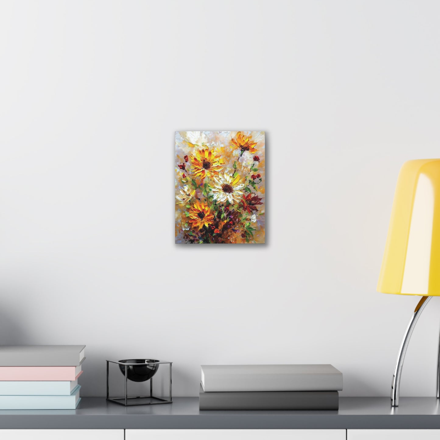 Floral Canvas Art Print, Vibrant Flower Wall Decor, Home Decoration, Gift for Garden Lovers, Brighten Your Space