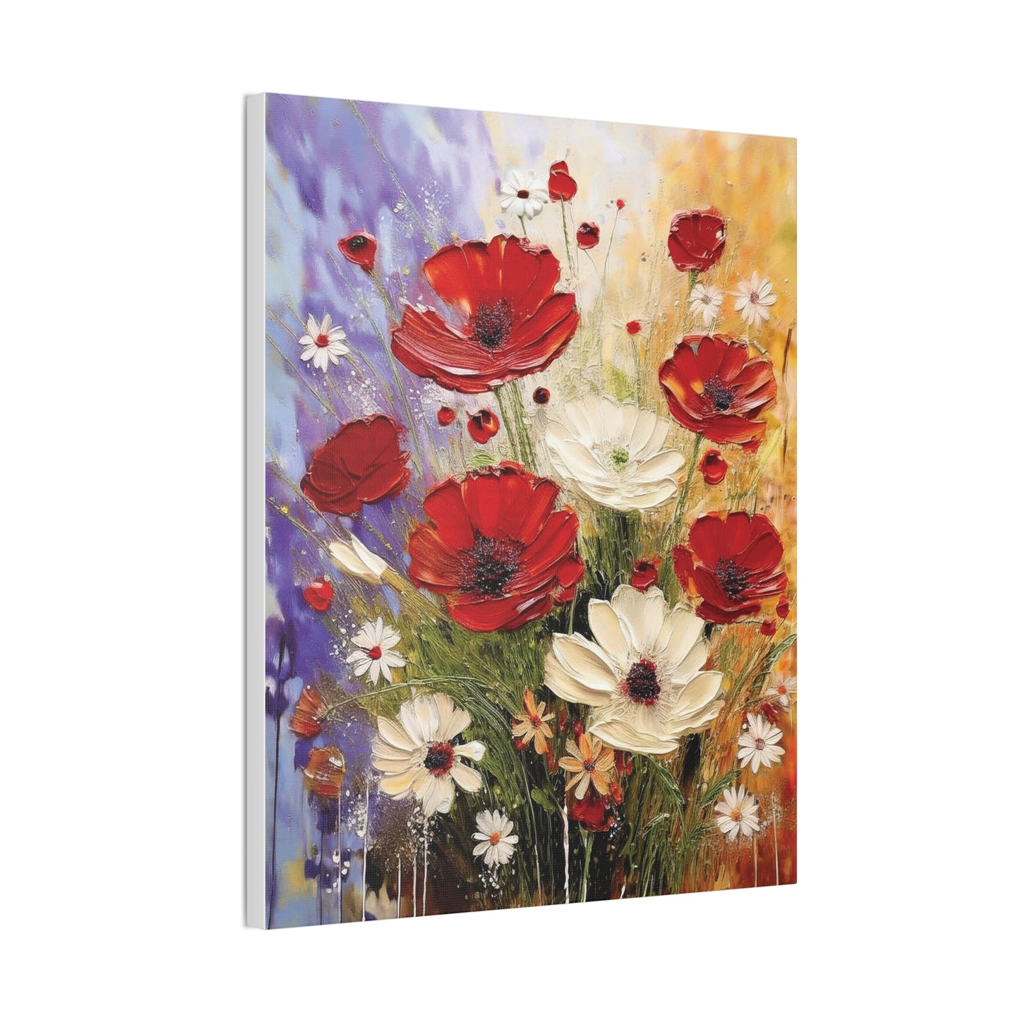 Floral Canvas Wall Art, Home Decor, Flower Painting, Gift for Her, Living Room Decor, Canvas Prints