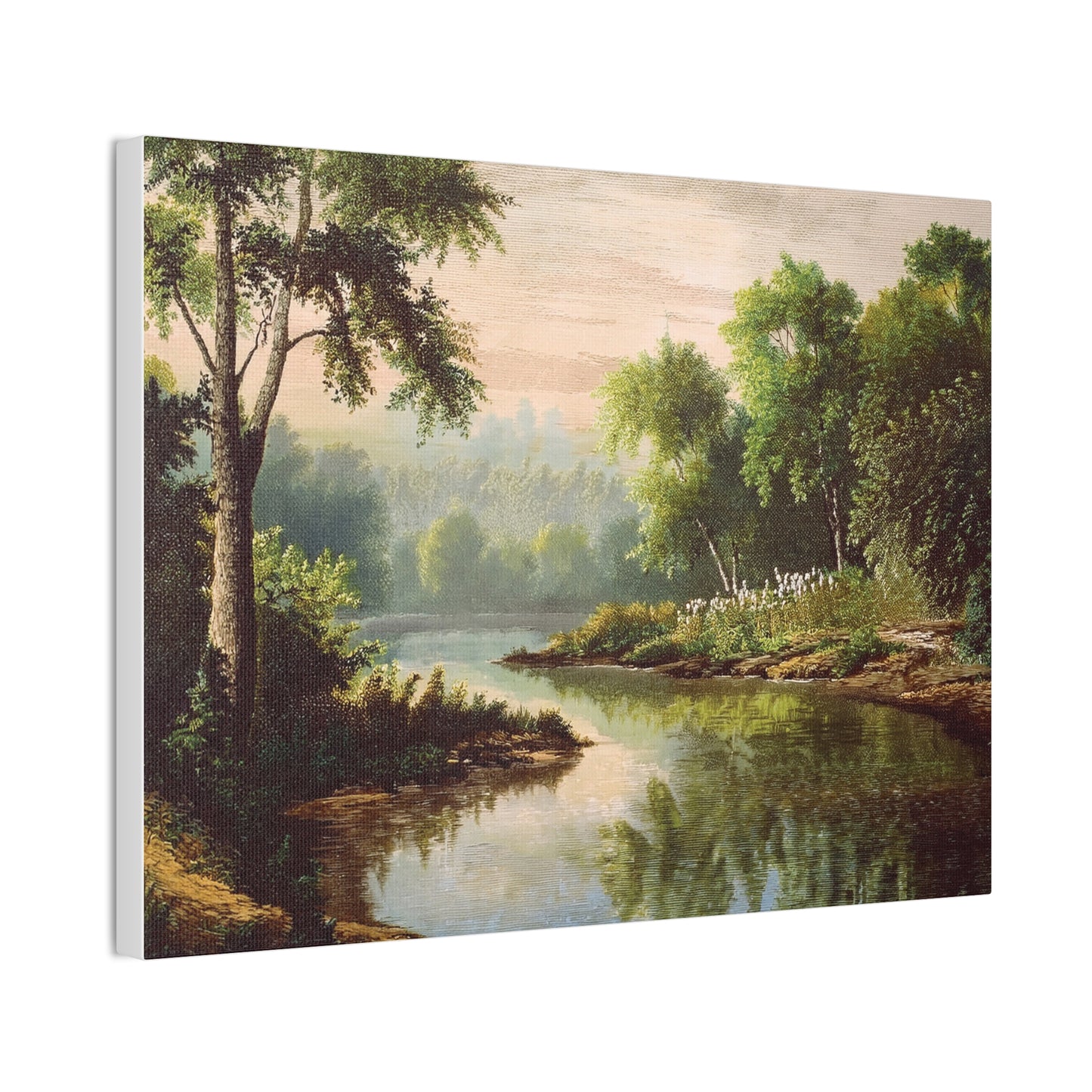 Serene Landscape Canvas Print, Nature Wall Art, Rustic Home Decor, Scenic Art, Tranquil Room Decoration, Gift for Nature Lovers