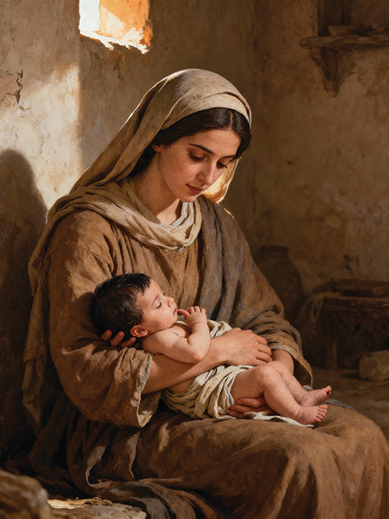 Sunlit Serenity: The Holy Embrace