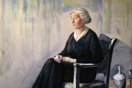 Serene Reflection: Portrait of an Elegant Lady