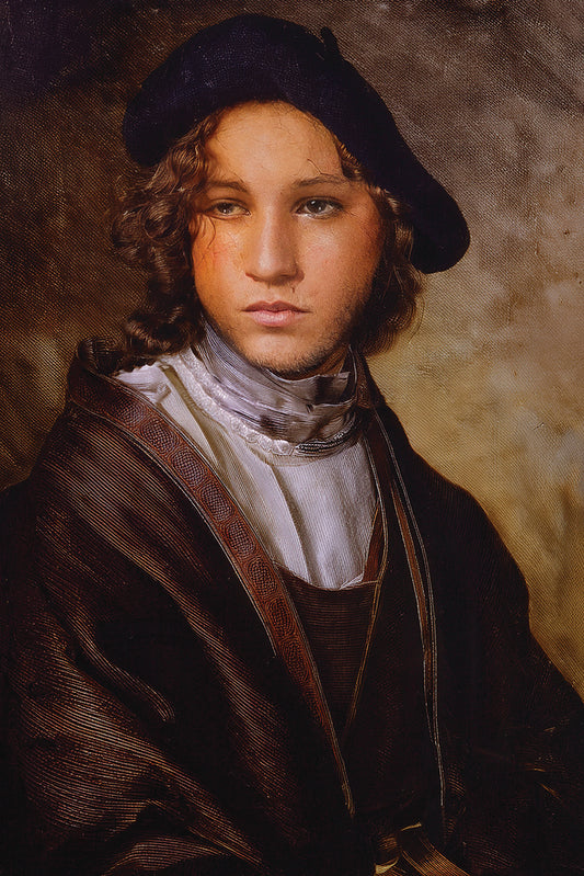 Renaissance Reverie: The Brooding Bard Portrait!