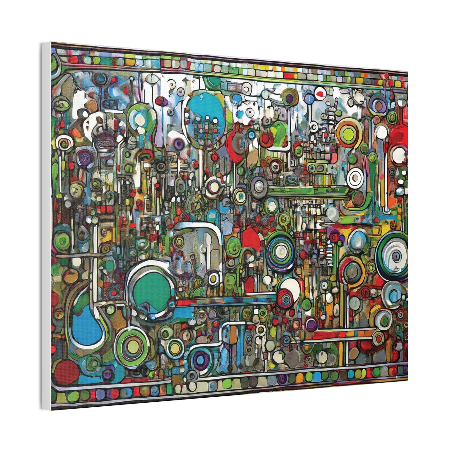 Abstract Wall Art Canvas, Colorful Modern Decoration, Unique Artwork for Home, Office Decor, Gift for Art Lovers