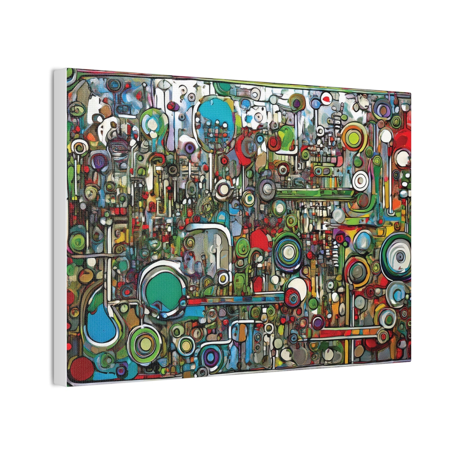 Abstract Wall Art Canvas, Colorful Modern Decoration, Unique Artwork for Home, Office Decor, Gift for Art Lovers