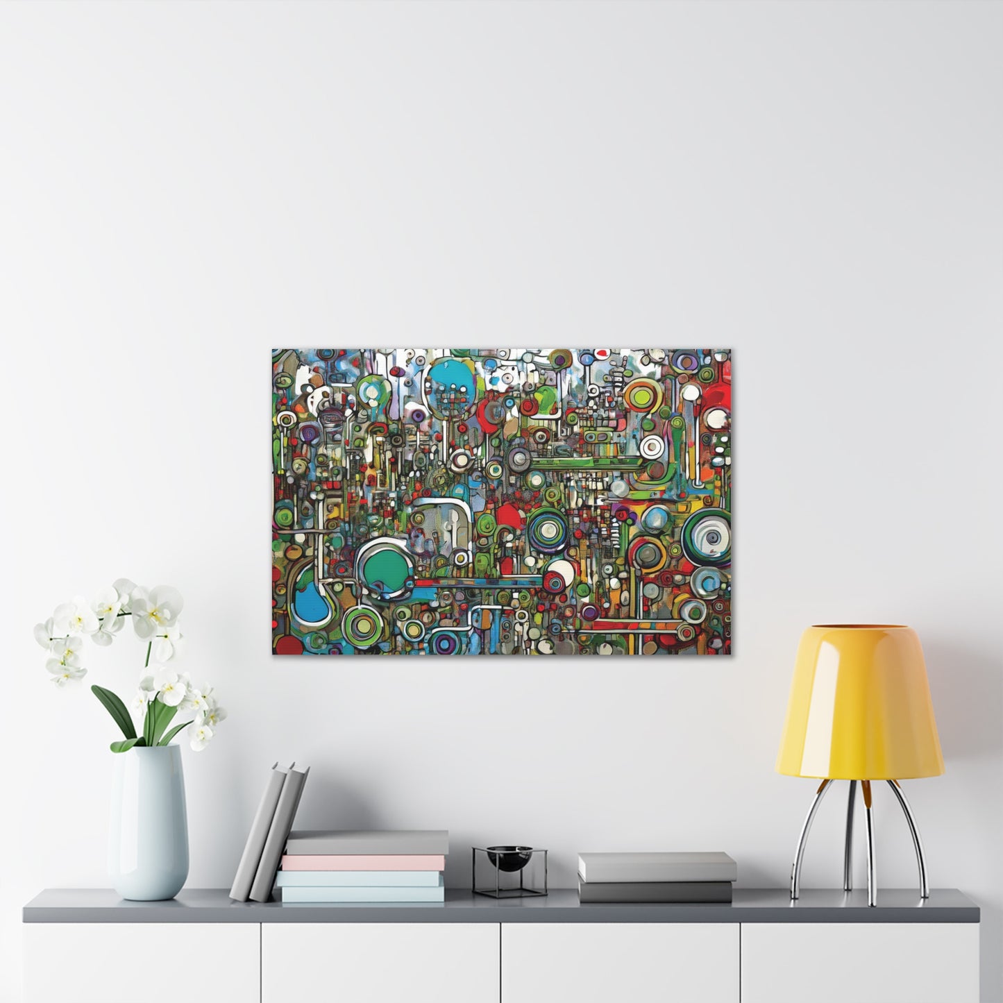 Abstract Wall Art Canvas, Colorful Modern Decoration, Unique Artwork for Home, Office Decor, Gift for Art Lovers