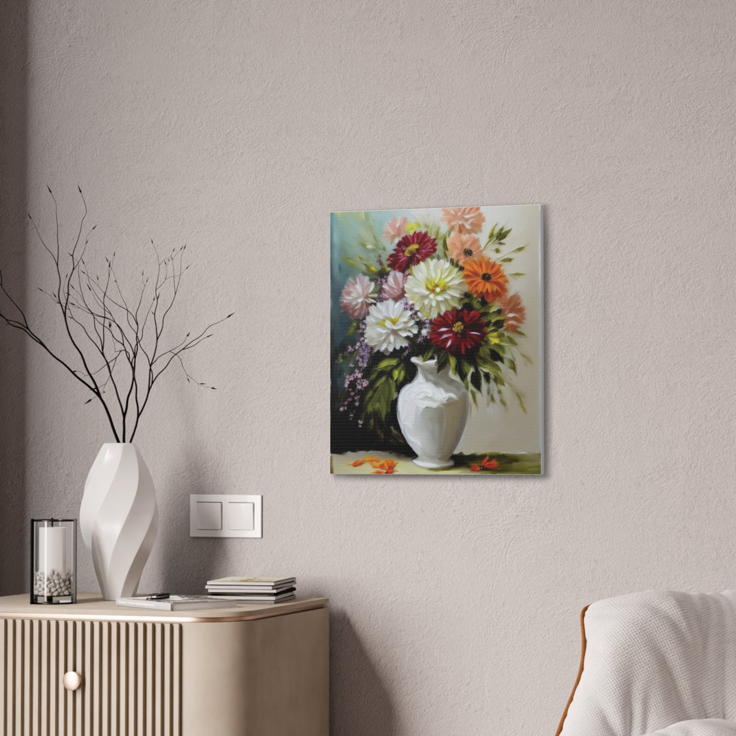 Floral Canvas Art Print, Wall Decor for Home, Gift for Gardeners, Elegant Artwork for Living Room, Unique Gift for Mother’s Day, [...]
