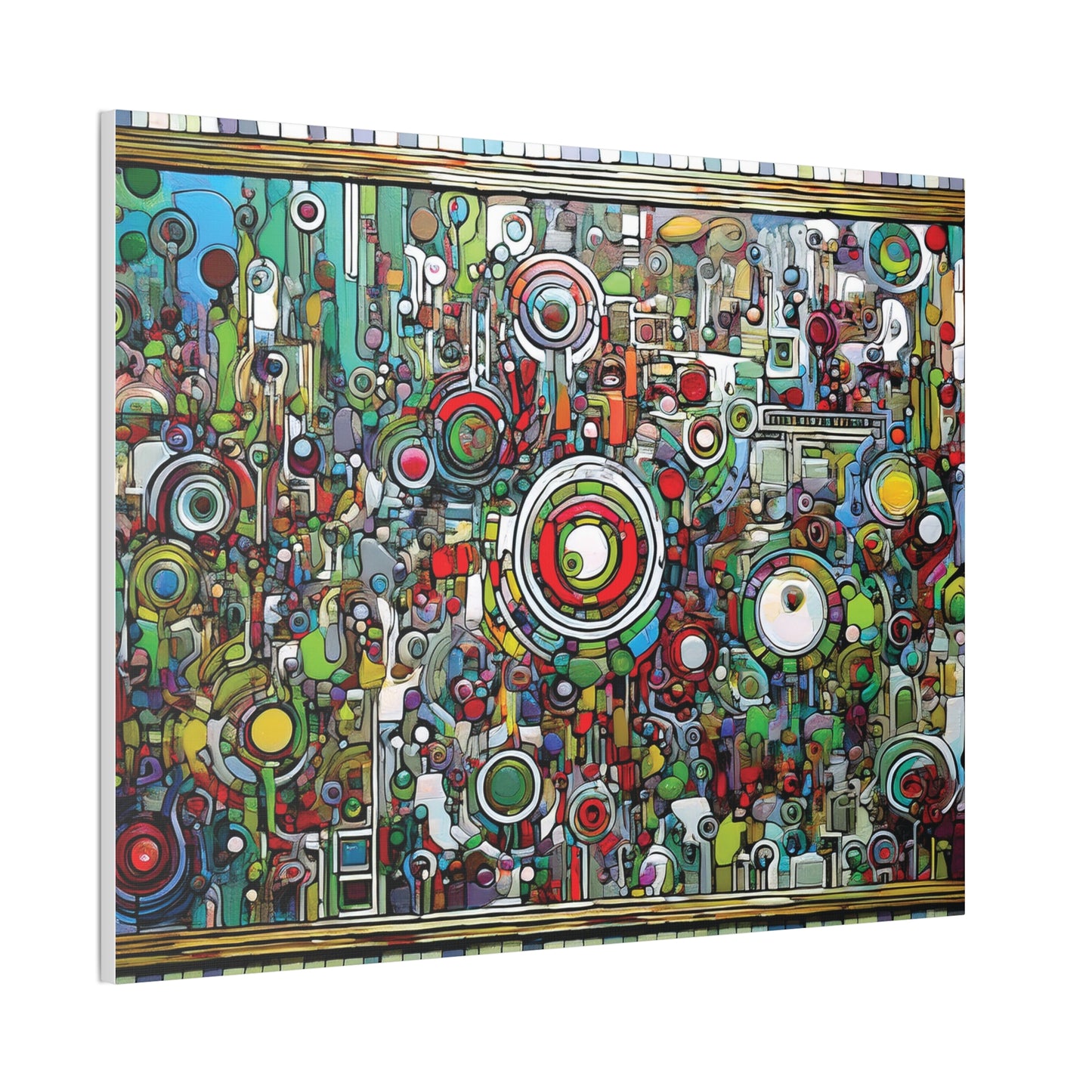 Colorful Abstract Canvas Art Print, Vibrant Wall Decor, Modern Home Decoration, Unique Gift Idea, Artistic Interior Design