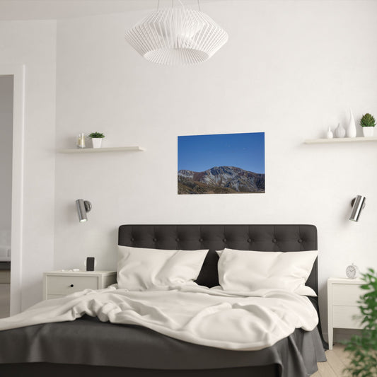 Satin Poster - Rugged Mountains New Zealand