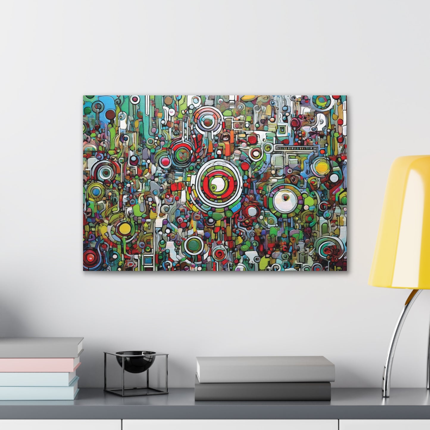 Colorful Abstract Canvas Art Print, Vibrant Wall Decor, Modern Home Decoration, Unique Gift Idea, Artistic Interior Design