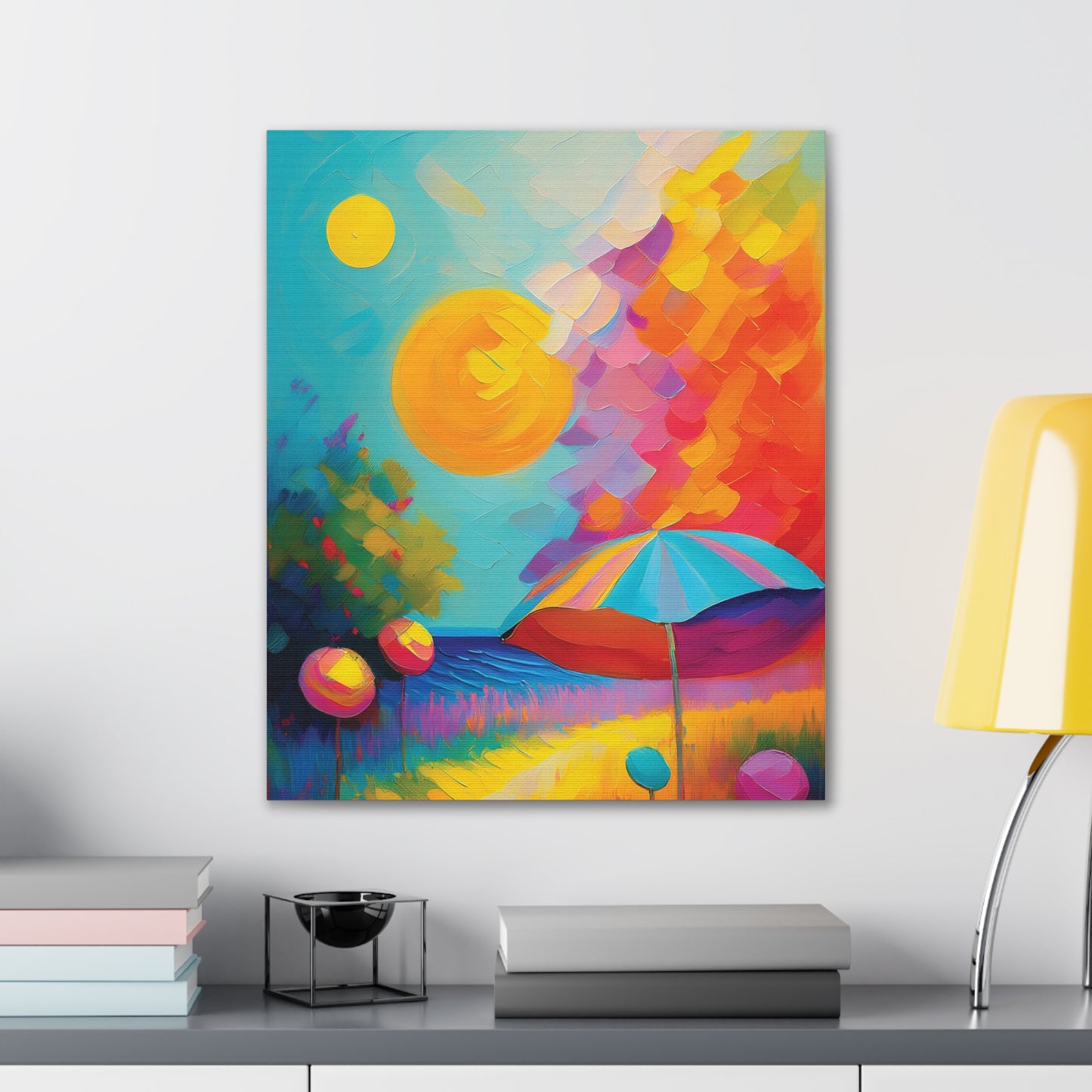 Vibrant Canvas Art, Colorful Wall Decor for Home, Brighten Your Space, Gift for Art Lovers, Ideal for Living Room or Bedroom