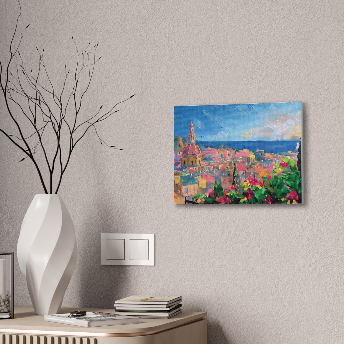 Vibrant Canvas Art Print, Colorful Wall Decor, Home Interior Decoration, Unique Gift for Art Lovers, Gallery Wall Accent