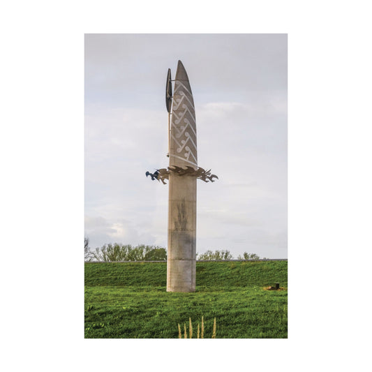 Satin Poster Maori Totem Pole