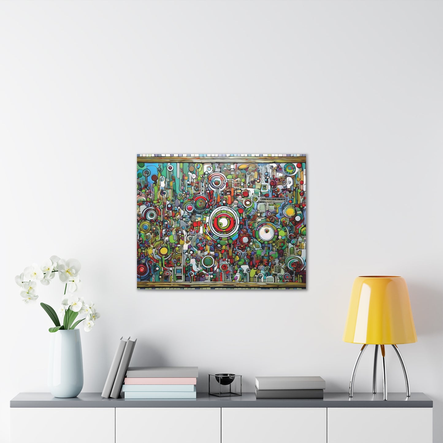Colorful Abstract Canvas Art Print, Vibrant Wall Decor, Modern Home Decoration, Unique Gift Idea, Artistic Interior Design
