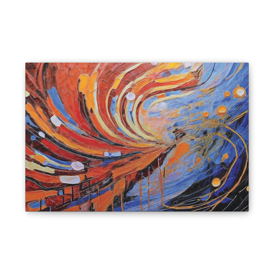 Vibrant Abstract Canvas Art, Colorful Wall Decor for Home or Office, Modern Art Print, Unique Gift for Art Lovers, Colorful Artwork