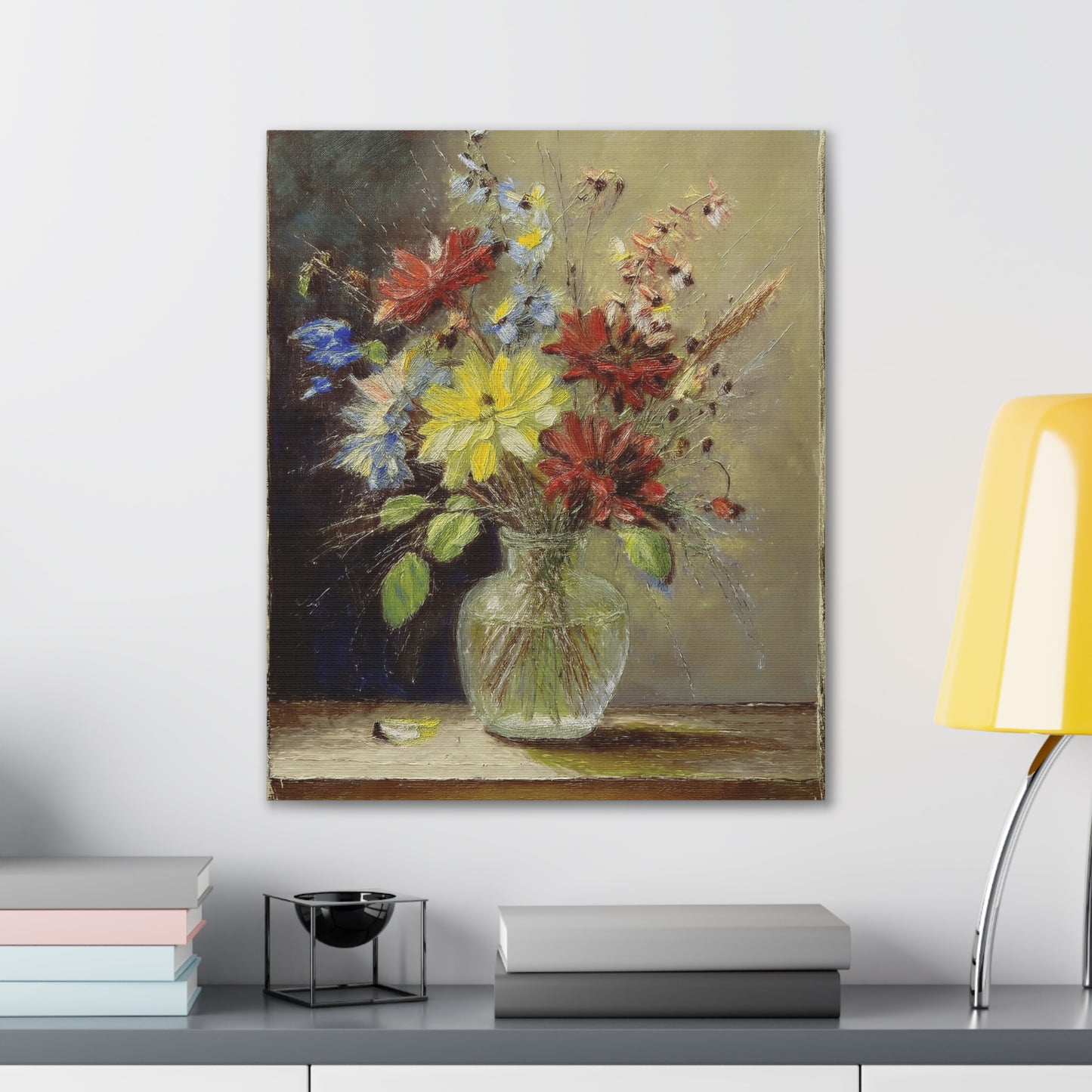 Vintage Floral Canvas Art, Impressionist Wall Decor, Flower Artwork, Home Decor, Gift for Flower Lovers, Spring Decor