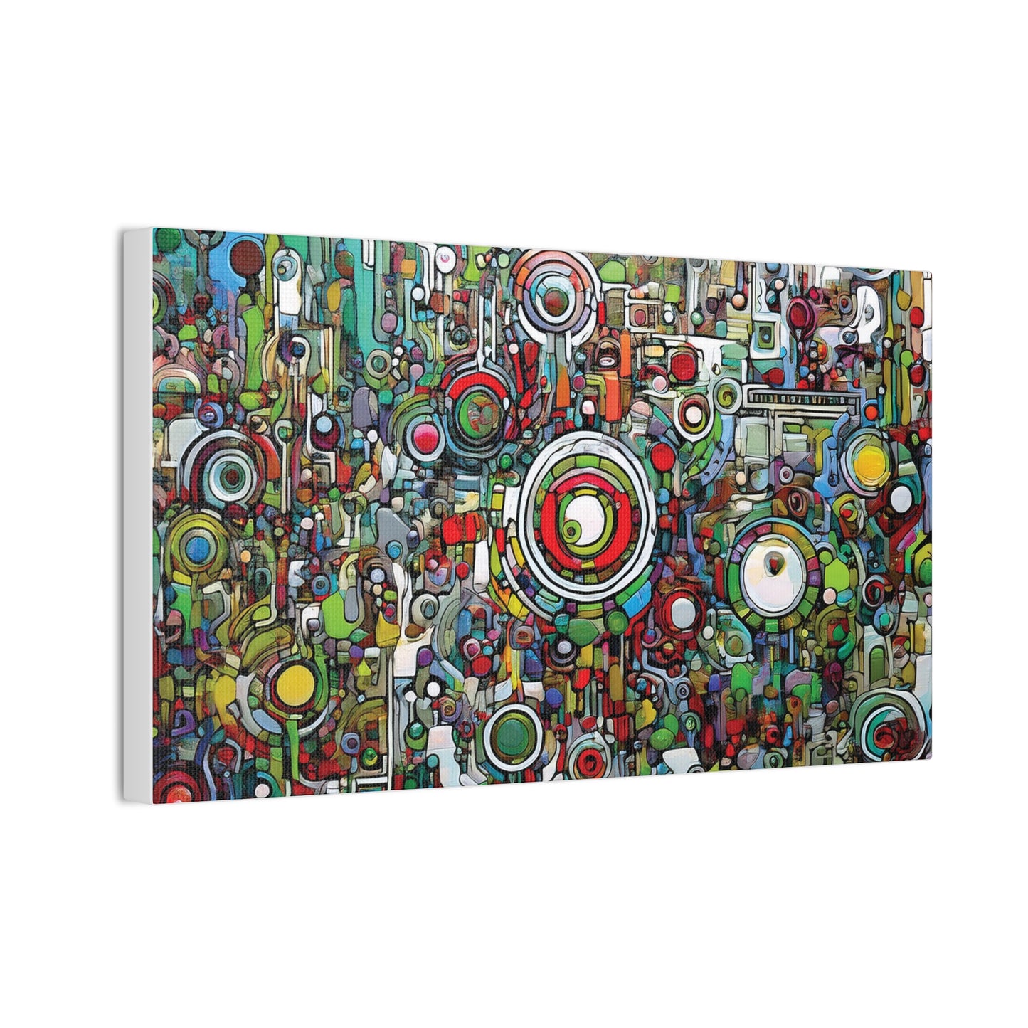 Colorful Abstract Canvas Art Print, Vibrant Wall Decor, Modern Home Decoration, Unique Gift Idea, Artistic Interior Design