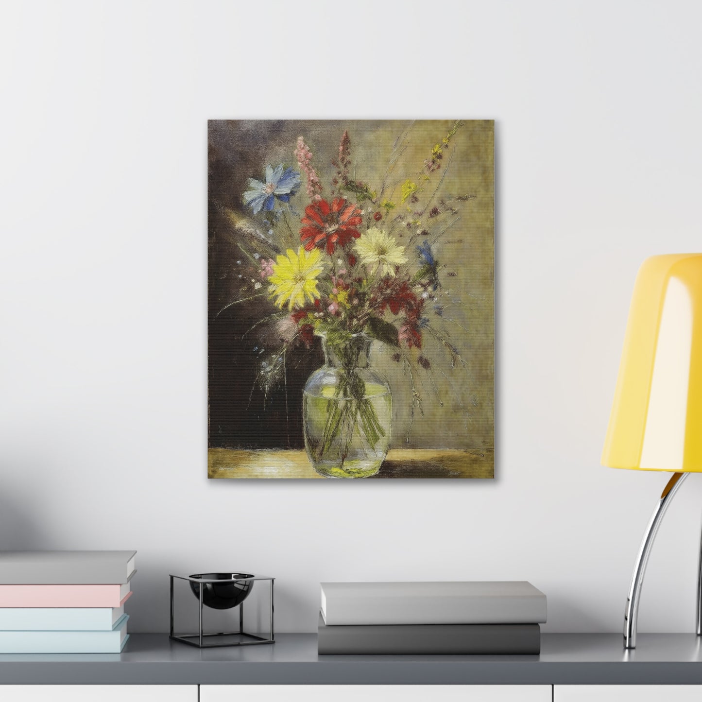 Floral Canvas Art Print, Vibrant Home Decor, Wall Art for Living Room, Colorful Floral Artwork, Gift for Her, Gallery Wrap