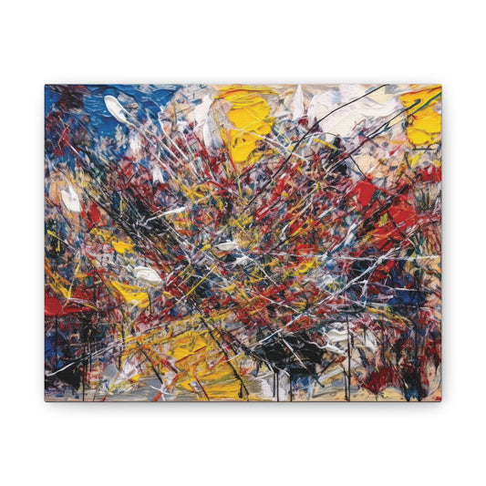 Abstract Canvas Wall Art, Colorful Modern Home Decor, Vibrant Artwork for Living Room, Gift for Art Lovers, Unique Gallery Wall Piece