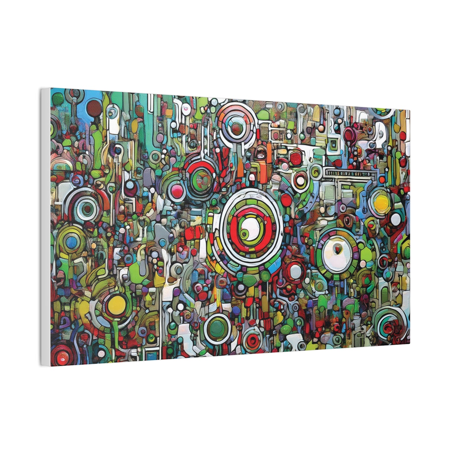 Colorful Abstract Canvas Art Print, Vibrant Wall Decor, Modern Home Decoration, Unique Gift Idea, Artistic Interior Design