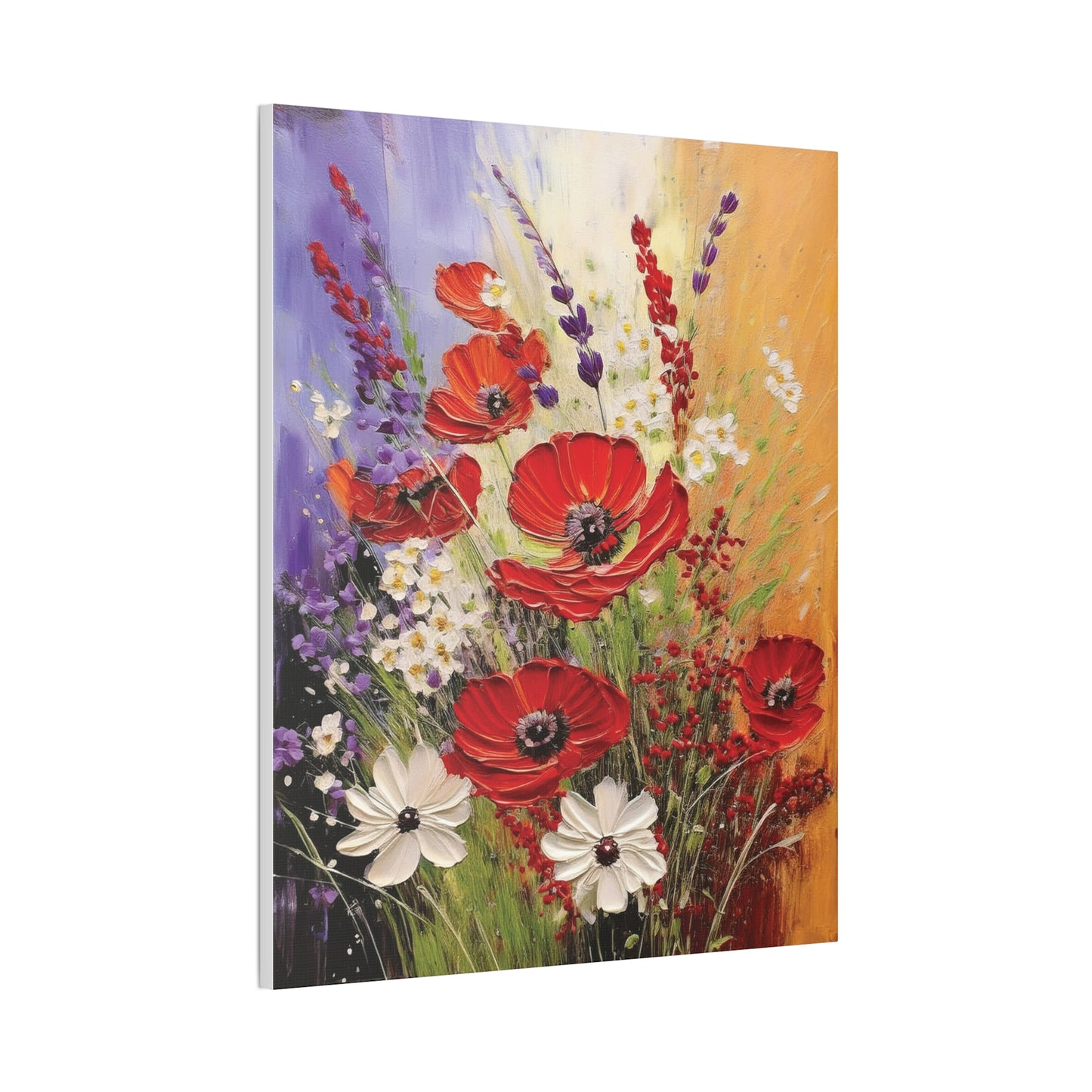 Vibrant Flower Canvas Wall Art | Colorful Floral Home Decor, Gift for Home, Nature Lover Wall Decor, Spring Decor, Anniversary Gift
