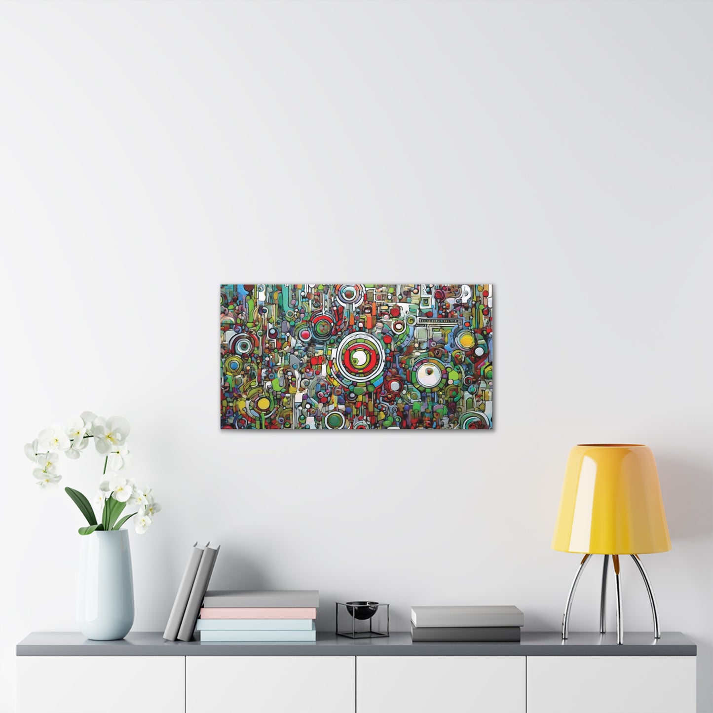 Colorful Abstract Canvas Art Print, Vibrant Wall Decor, Modern Home Decoration, Unique Gift Idea, Artistic Interior Design