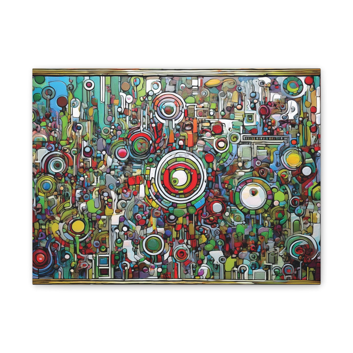 Colorful Abstract Canvas Art Print, Vibrant Wall Decor, Modern Home Decoration, Unique Gift Idea, Artistic Interior Design