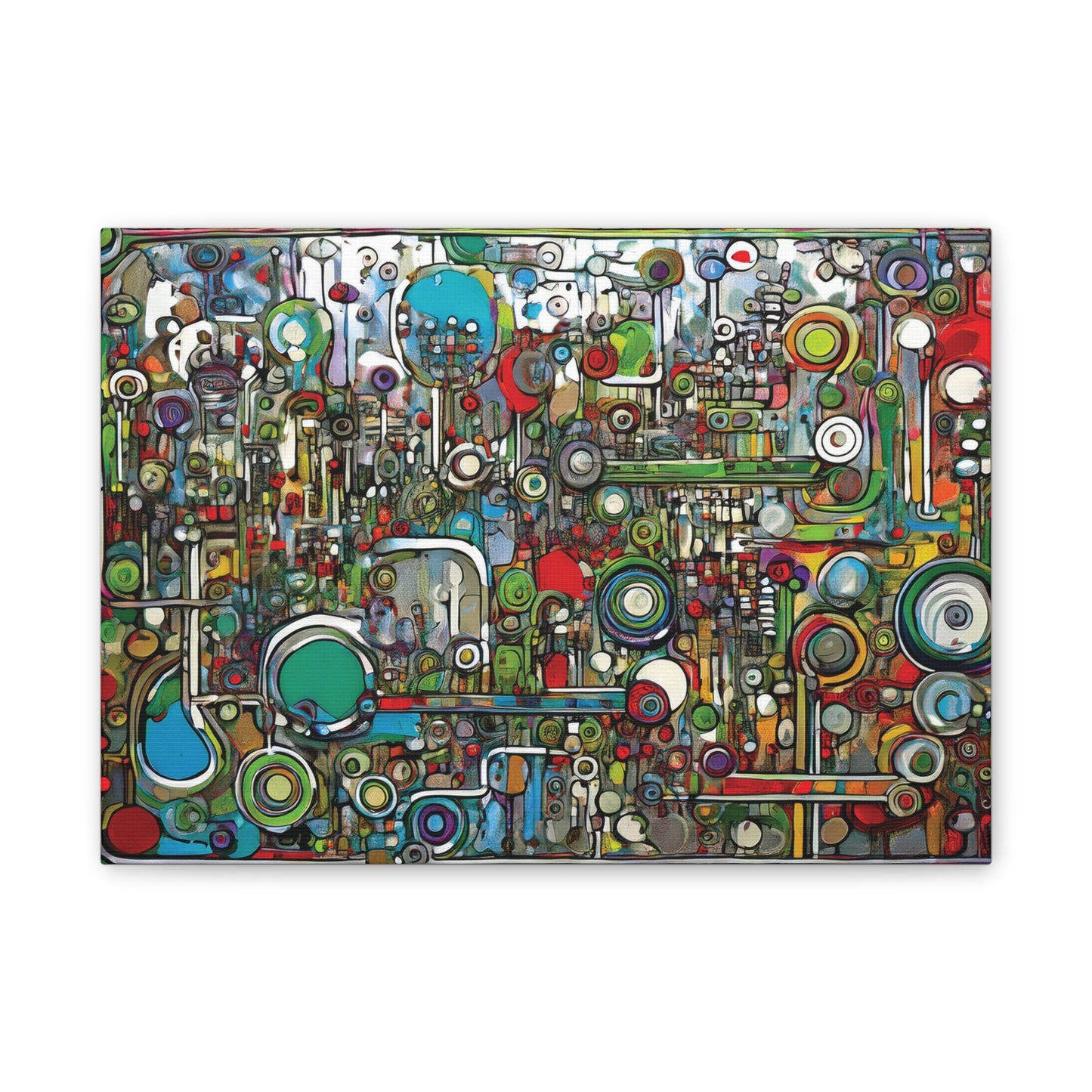 Abstract Wall Art Canvas, Colorful Modern Decoration, Unique Artwork for Home, Office Decor, Gift for Art Lovers