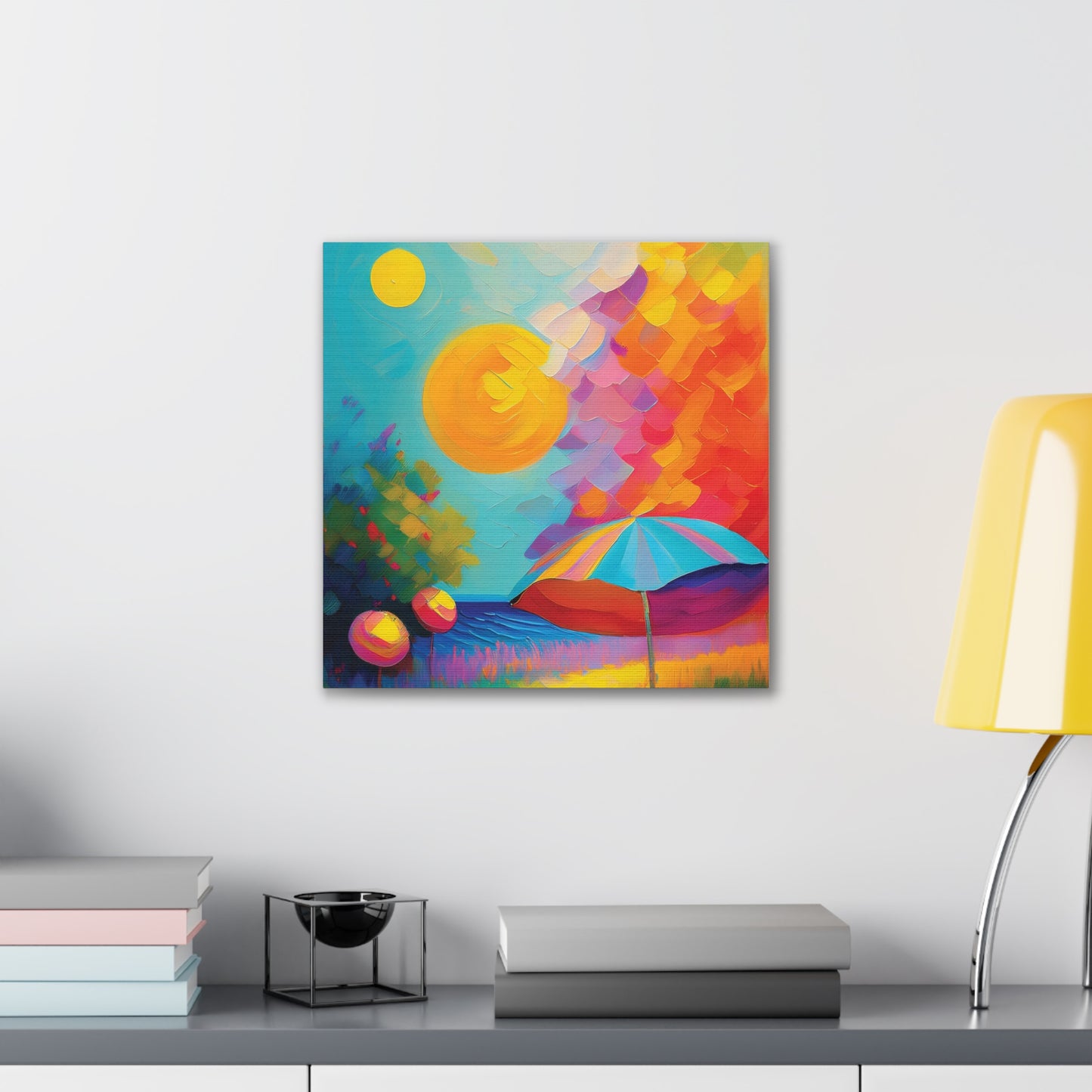 Vibrant Canvas Art, Colorful Wall Decor for Home, Brighten Your Space, Gift for Art Lovers, Ideal for Living Room or Bedroom
