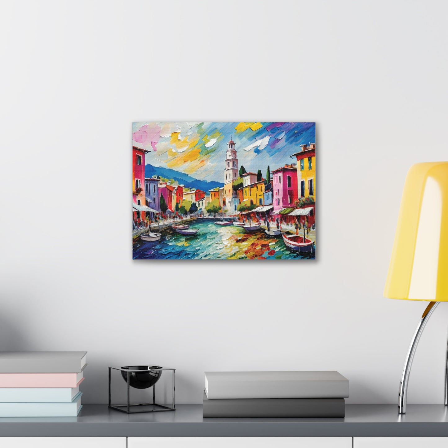 Vibrant Canvas Wall Art, Colorful Landscape Print, Home Decor, Gift for Art Lovers, Living Room Decoration