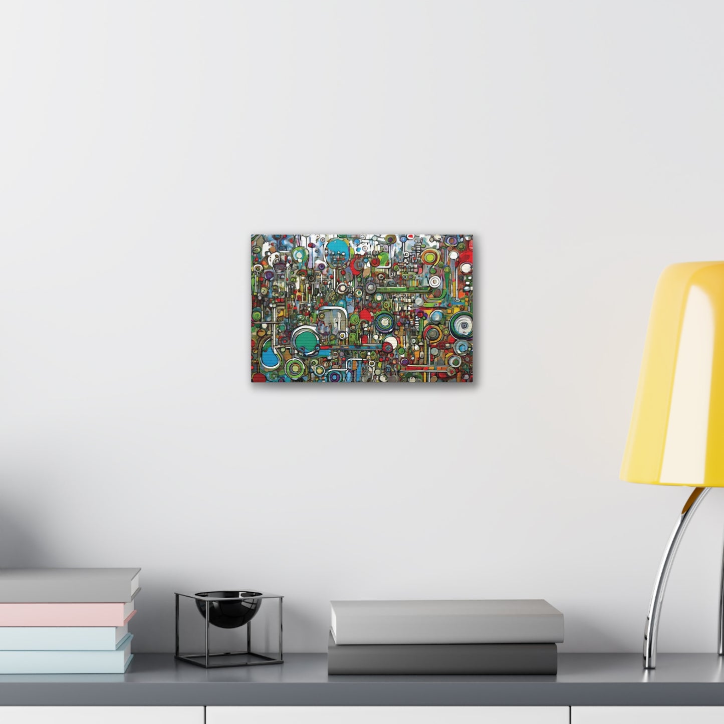 Abstract Wall Art Canvas, Colorful Modern Decoration, Unique Artwork for Home, Office Decor, Gift for Art Lovers