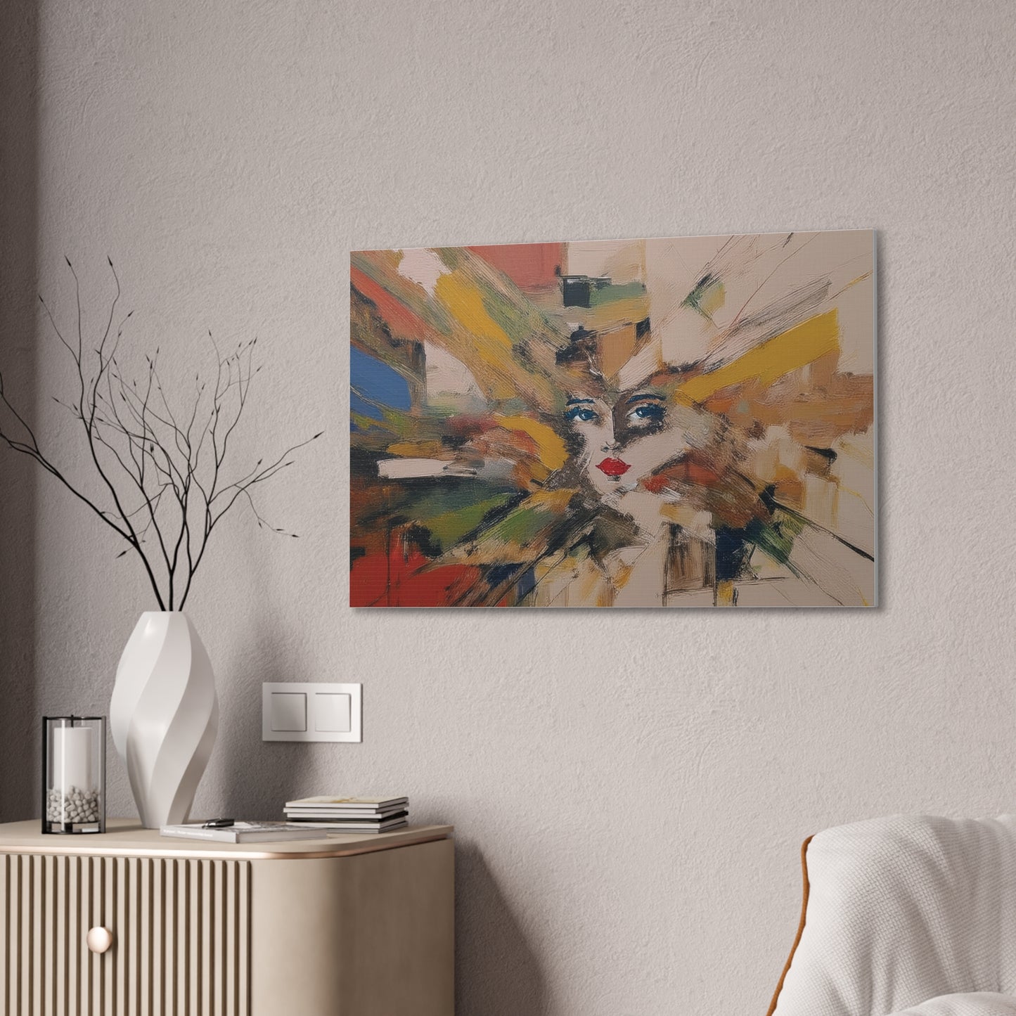 Canvas Stretched Wall Art - Center of Attraction