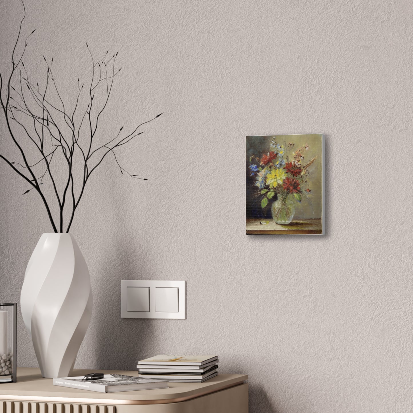 Vintage Floral Canvas Art, Impressionist Wall Decor, Flower Artwork, Home Decor, Gift for Flower Lovers, Spring Decor