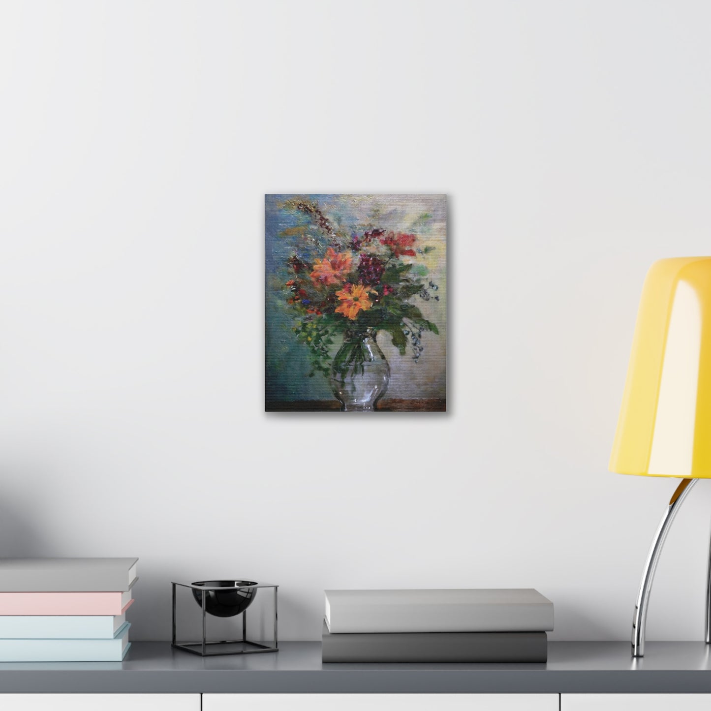 Floral Canvas Wall Art, Vintage Flower Painting, Home Decor, Gift for Her, Living Room Decoration, Art for All Occasions