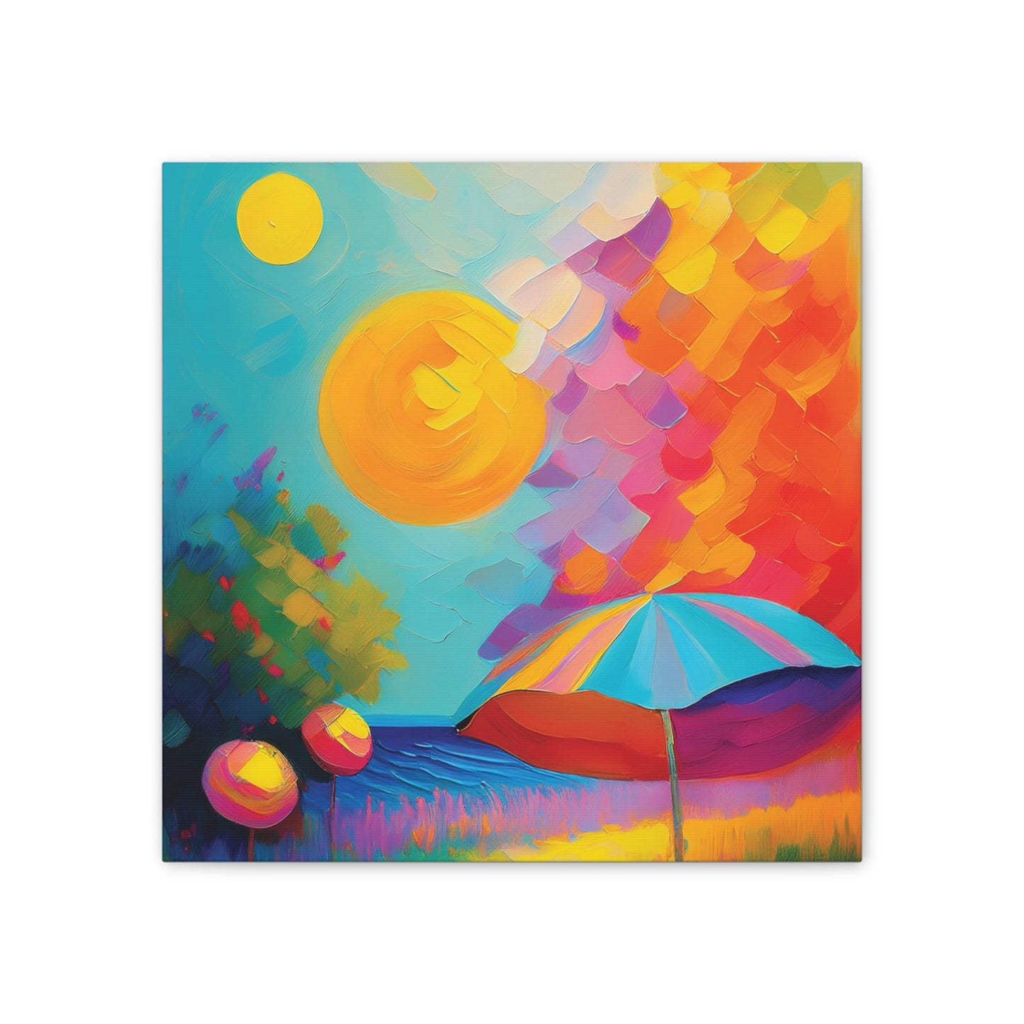 Vibrant Canvas Art, Colorful Wall Decor for Home, Brighten Your Space, Gift for Art Lovers, Ideal for Living Room or Bedroom