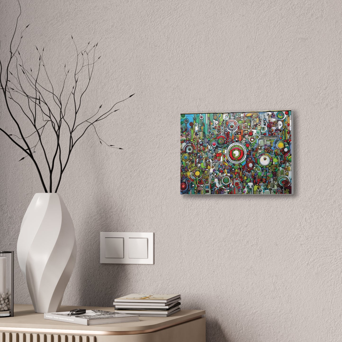 Colorful Abstract Canvas Art Print, Vibrant Wall Decor, Modern Home Decoration, Unique Gift Idea, Artistic Interior Design