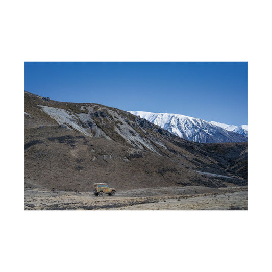Poster Wall Art - Old faithful Off Roader in rugged terrain