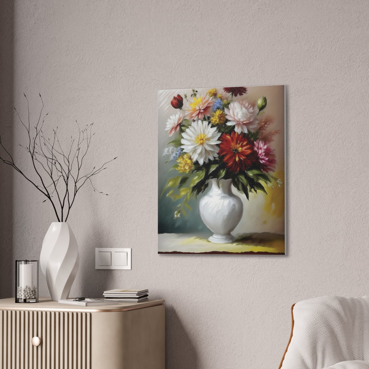 Floral Canvas Print, Beautiful Flower Artwork for Home Decor, Garden Lover Gift, Wall Art for Special Occasions