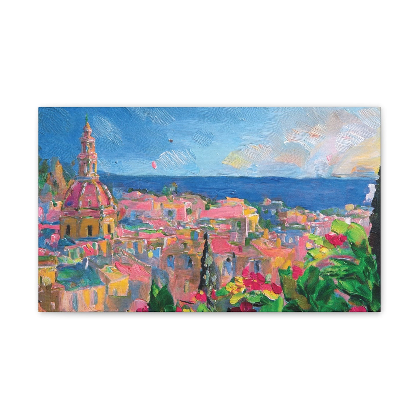 Vibrant Canvas Art Print, Colorful Wall Decor, Home Interior Decoration, Unique Gift for Art Lovers, Gallery Wall Accent