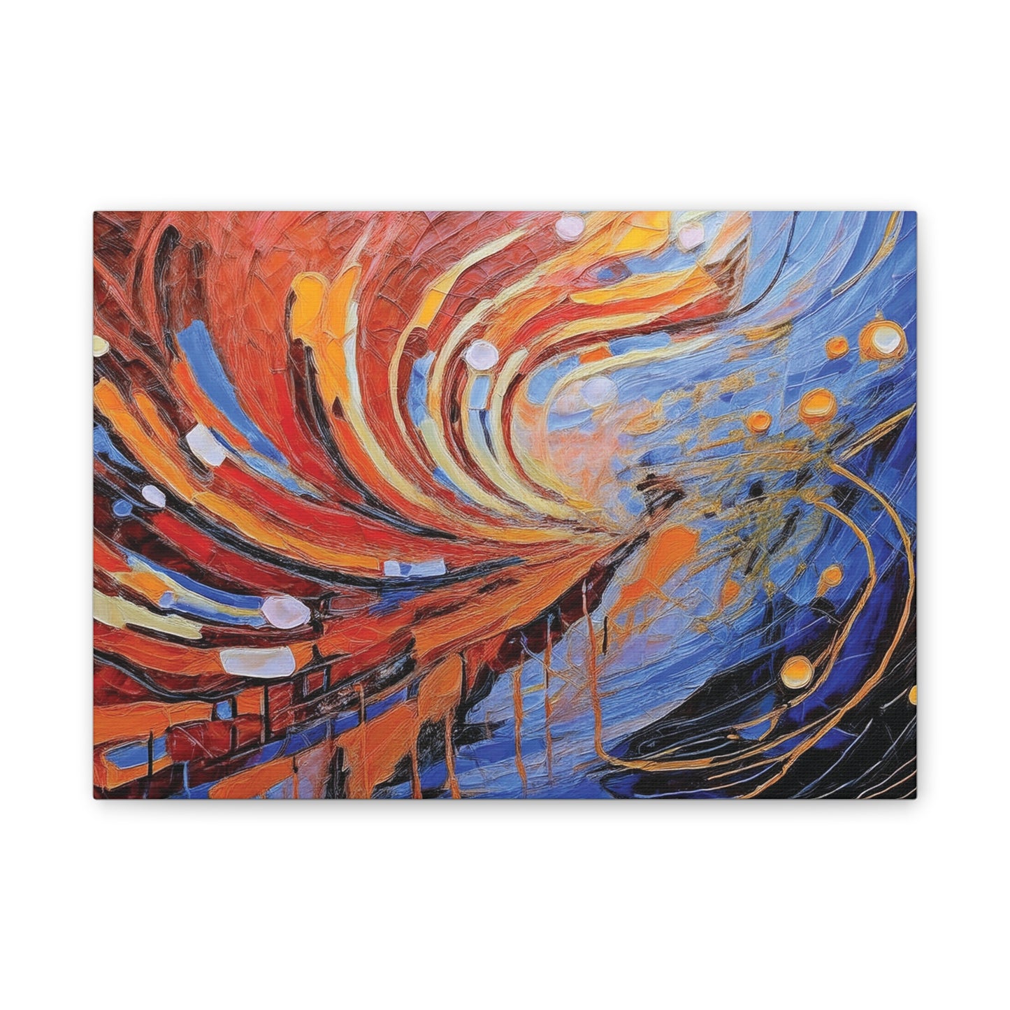 Vibrant Abstract Canvas Art, Colorful Wall Decor for Home or Office, Modern Art Print, Unique Gift for Art Lovers, Colorful Artwork