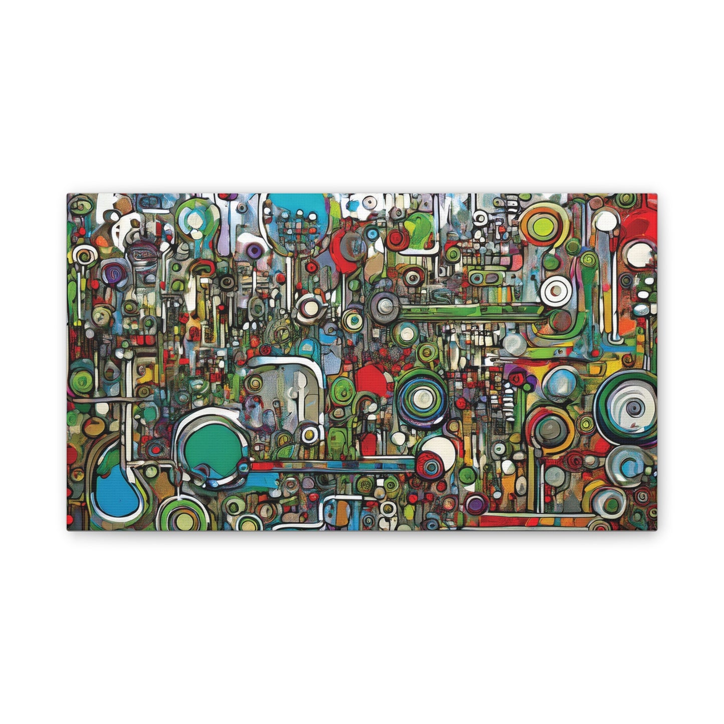 Abstract Wall Art Canvas, Colorful Modern Decoration, Unique Artwork for Home, Office Decor, Gift for Art Lovers