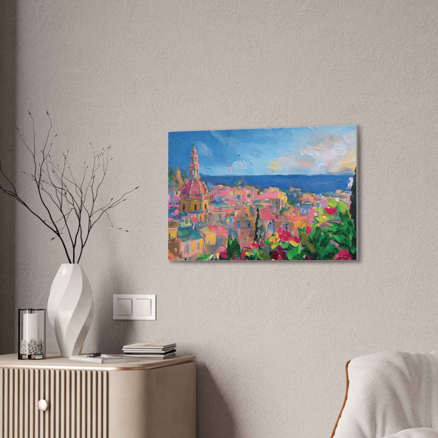 Vibrant Canvas Art Print, Colorful Wall Decor, Home Interior Decoration, Unique Gift for Art Lovers, Gallery Wall Accent