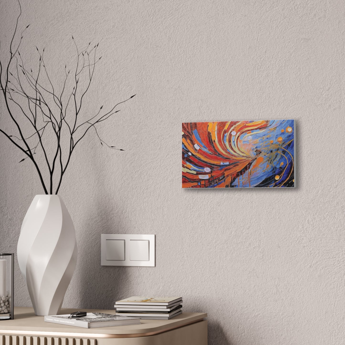 Vibrant Abstract Canvas Art, Colorful Wall Decor for Home or Office, Modern Art Print, Unique Gift for Art Lovers, Colorful Artwork