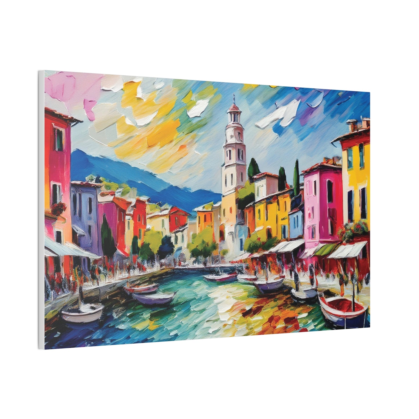 Vibrant Canvas Wall Art, Colorful Landscape Print, Home Decor, Gift for Art Lovers, Living Room Decoration