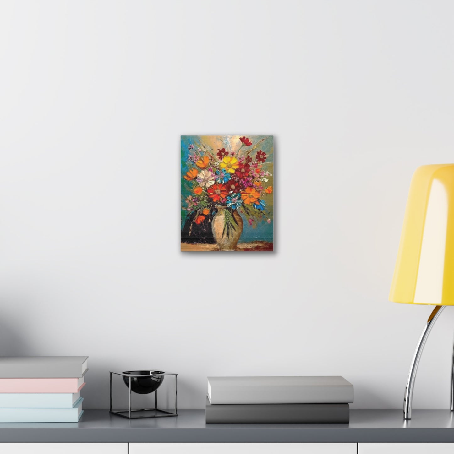 Canvas Wall Art - Colorful Floral Print for Home Decor, Vibrant Nature Artwork, Perfect Gift for Art Lovers, Living Room Accent