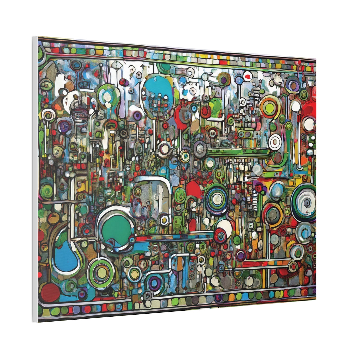 Abstract Wall Art Canvas, Colorful Modern Decoration, Unique Artwork for Home, Office Decor, Gift for Art Lovers