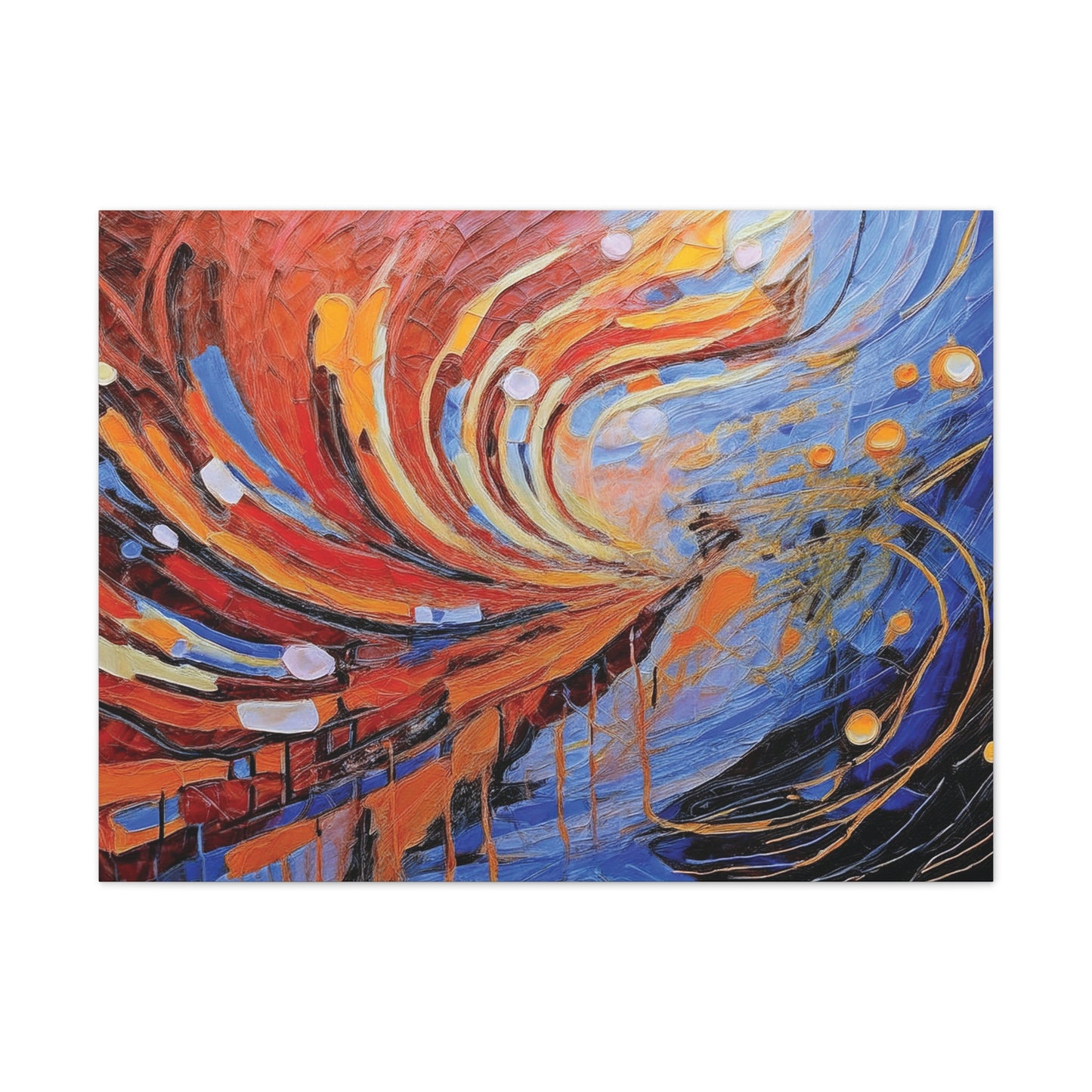 Vibrant Abstract Canvas Art, Colorful Wall Decor for Home or Office, Modern Art Print, Unique Gift for Art Lovers, Colorful Artwork