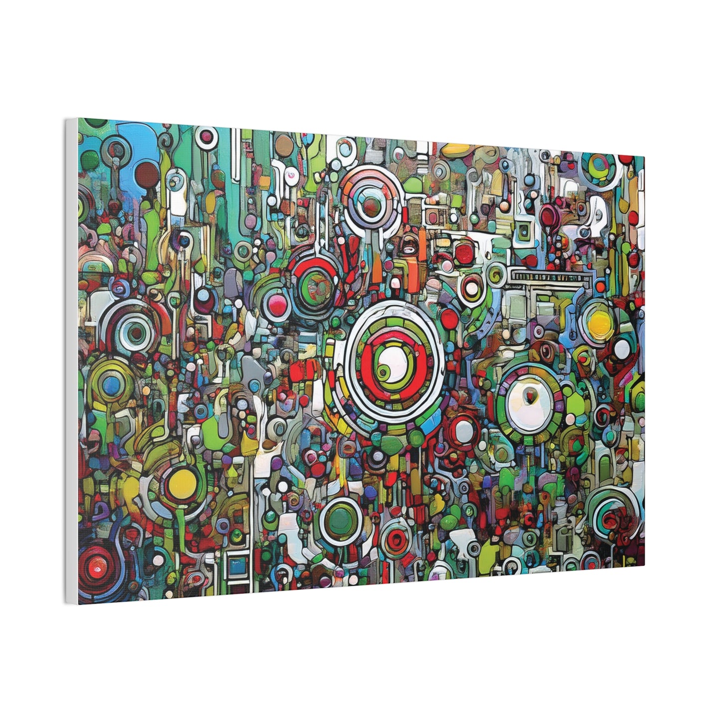 Colorful Abstract Canvas Art Print, Vibrant Wall Decor, Modern Home Decoration, Unique Gift Idea, Artistic Interior Design