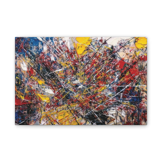 Abstract Canvas Wall Art, Colorful Modern Home Decor, Vibrant Artwork for Living Room, Gift for Art Lovers, Unique Gallery Wall Piece