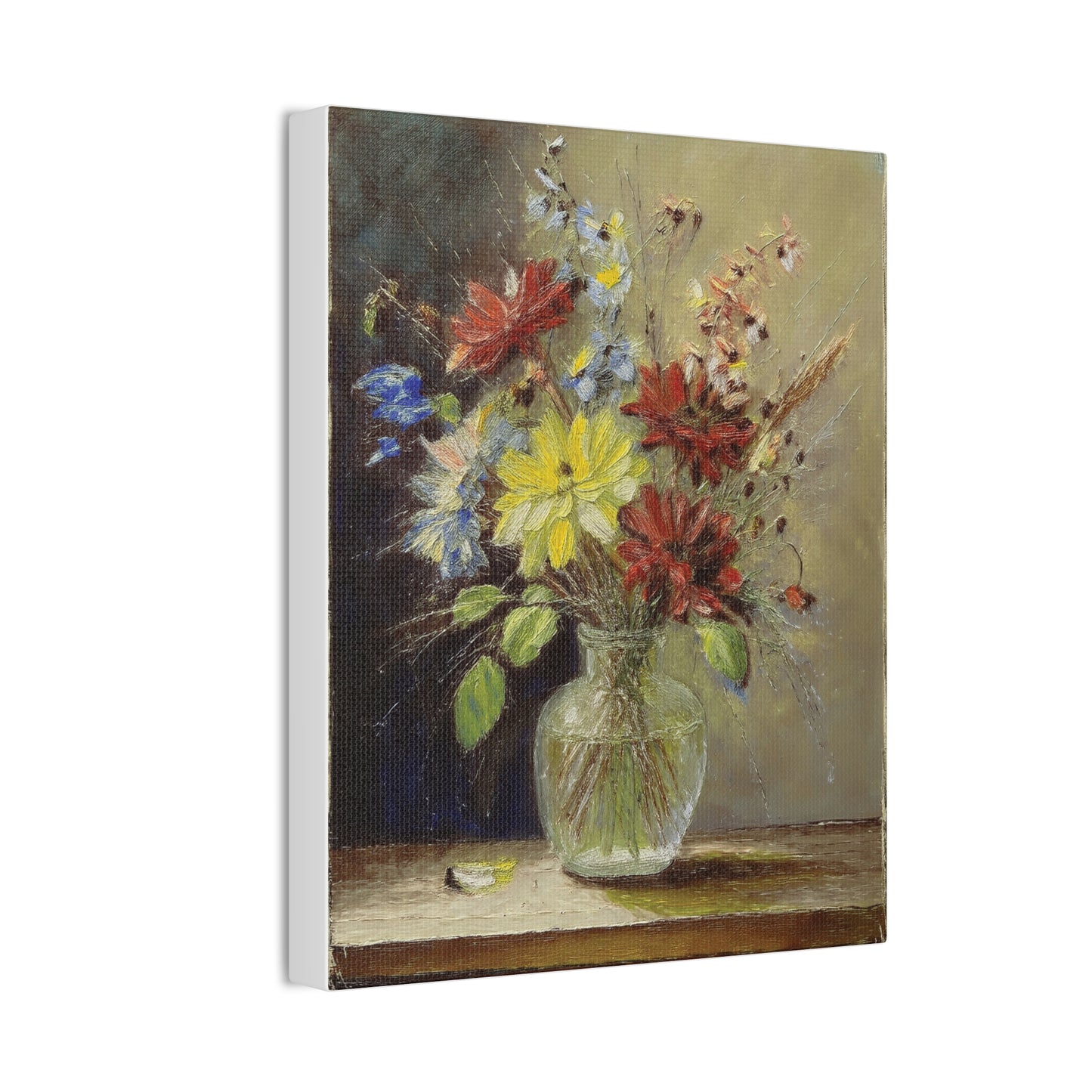 Vintage Floral Canvas Art, Impressionist Wall Decor, Flower Artwork, Home Decor, Gift for Flower Lovers, Spring Decor