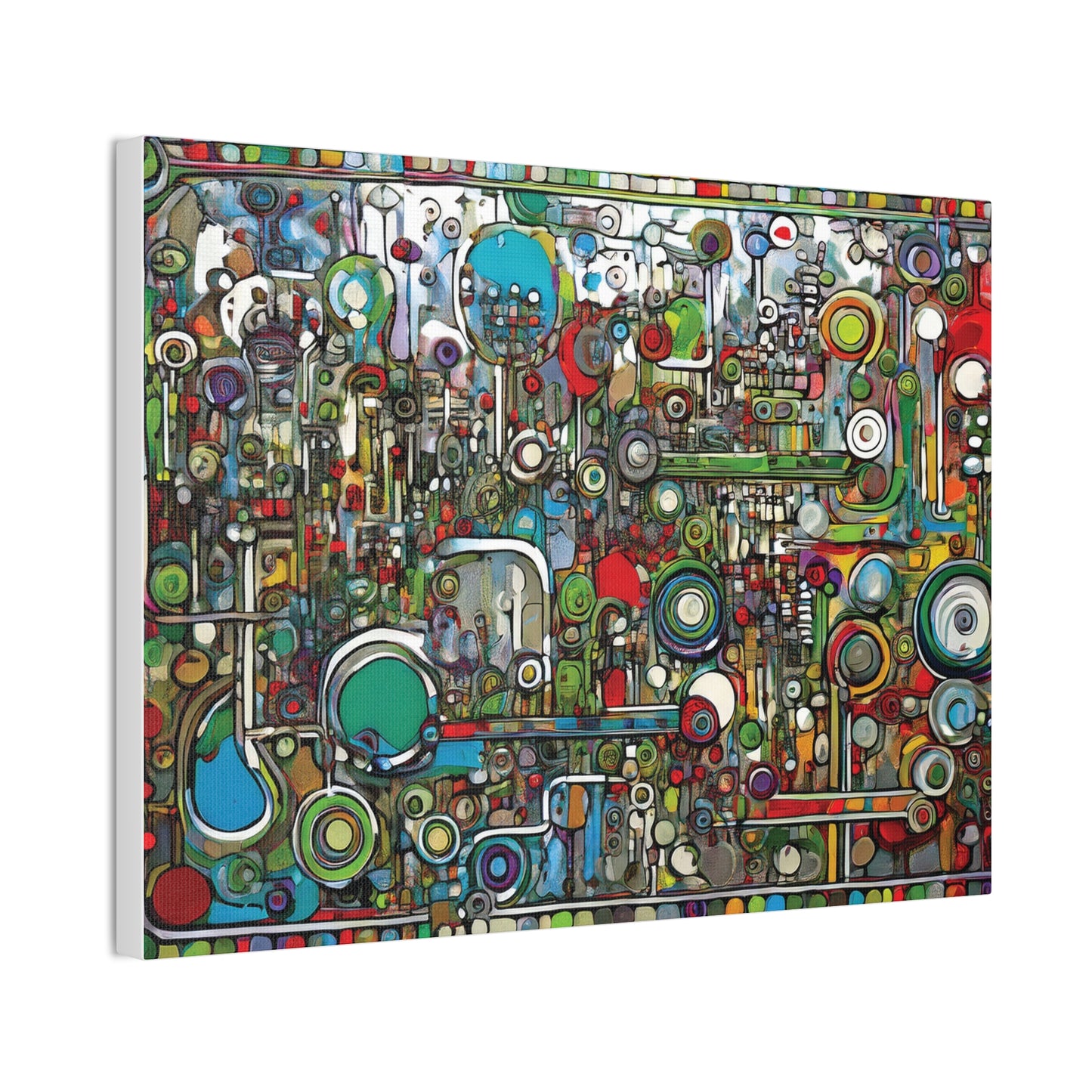 Abstract Wall Art Canvas, Colorful Modern Decoration, Unique Artwork for Home, Office Decor, Gift for Art Lovers